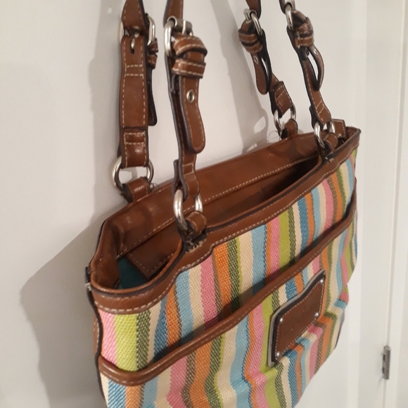 Rosetti Purse Brown Multi Colour Striped Shoulder bag - Picture 6 of 7